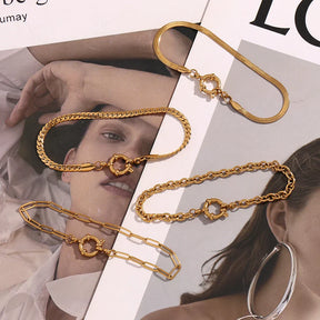 Pulseira Burnetts Joias Banhada a Ouro 18K