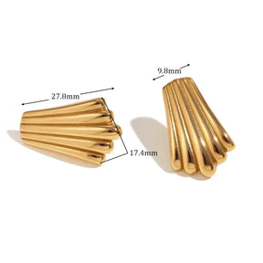 Brincos Elegância Vertical em Zircônia