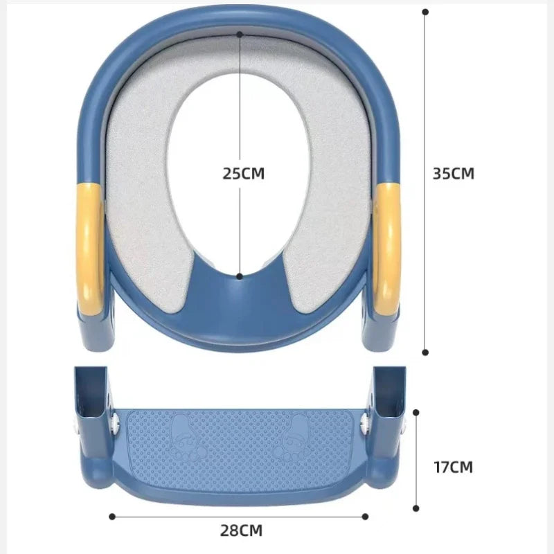 Escadinha / tampa para vaso sanitário dobrável para crianças - banco multifuncional - para treinamento de vaso sanitário para meninos e meninas