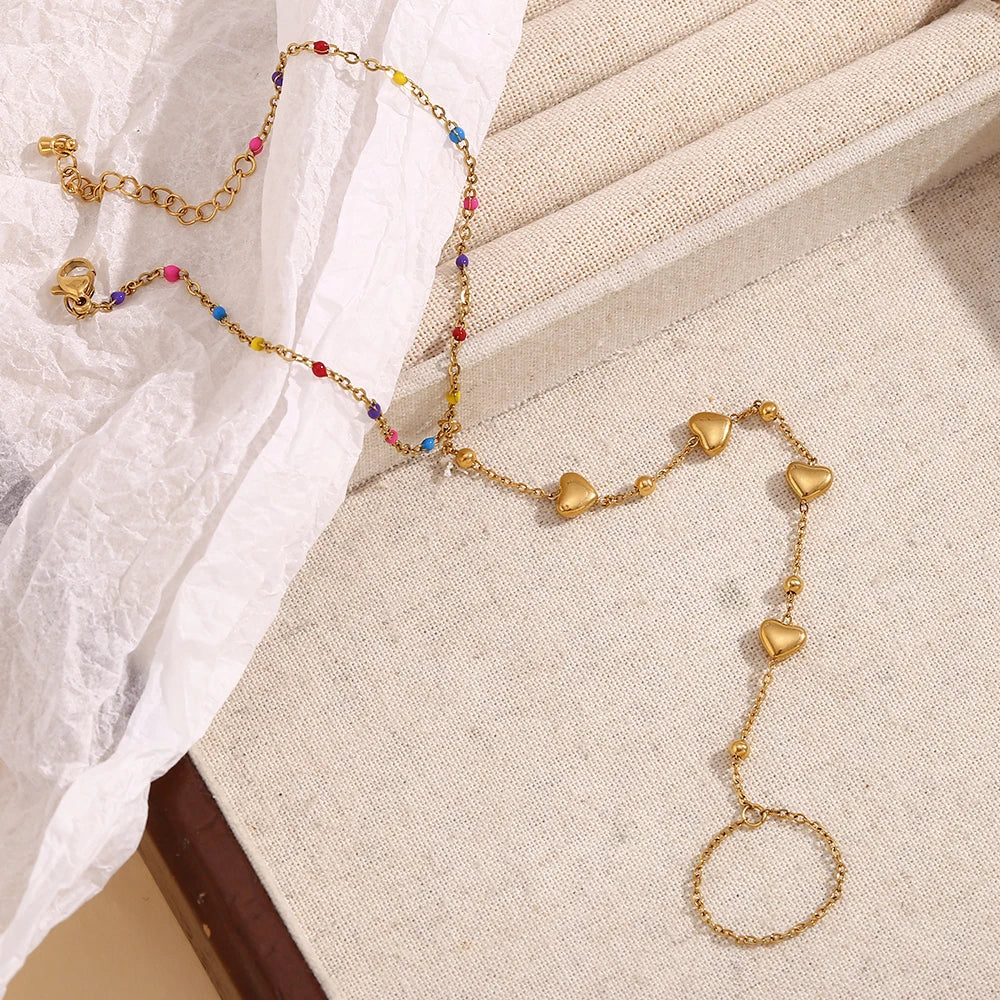 Pulseira Plus Coração Dourado Burnetts
