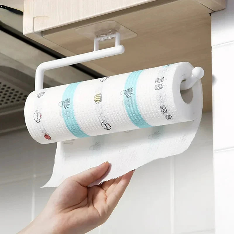 Suporte De Suspensão De Tecido De Cozinha, Suporte De Papel De Rolo De Higiênico, Toalheiro, Armário De Banheiro, Organizador De Gancho De Porta