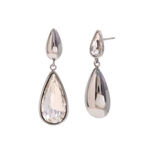 Brincos Elegância Gota D'Água com Zircônia