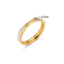 Anel Minimalista com Zircônia e Madrepérola