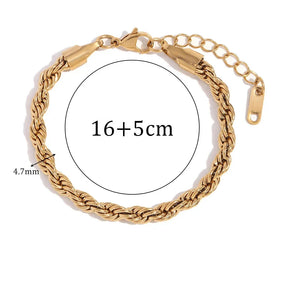 Pulseira Figaro Banhada a Ouro 18K Burnetts Joias