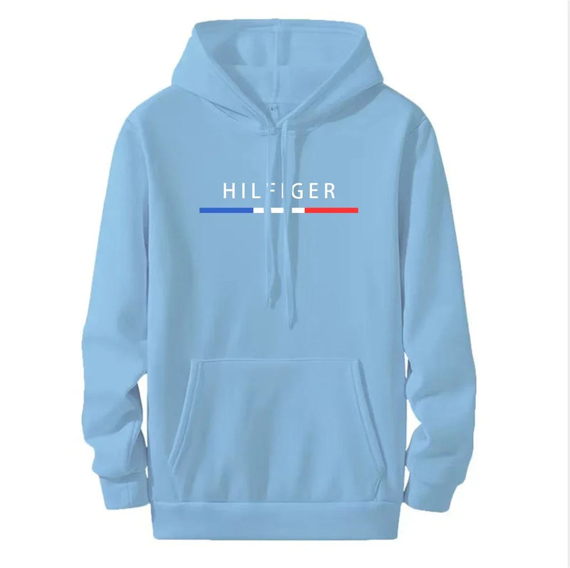 Moletom com capuz masculino estampado lã quente moletom moda rua casual solto respirável pulôver marca hoodie