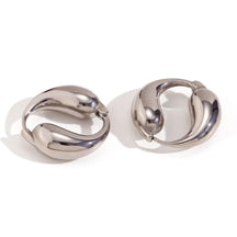 Brincos de Argola Duas Gotas Banhados a Ouro 18K
