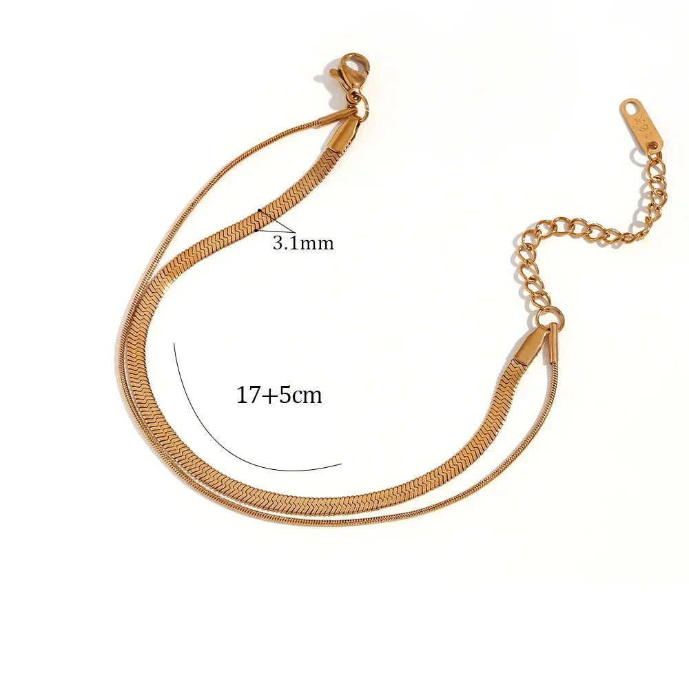 Pulseira Minimalista Banhada a Ouro Burnetts Joias