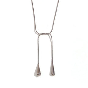 Colar Elegante de Corrente Cobra em Aço Inoxidável