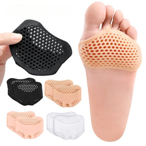 Almofadas de silicone para antepé, almofada de sapato em gel de favo de mel para mulheres, palmilhas de salto, alívio da dor nos pés, almofadas para cuidados com bolhas
