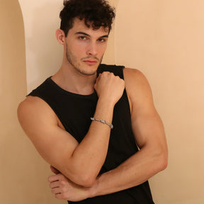 Pulseira Espiral Luxuosa com Zircônias