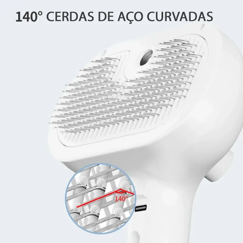 Escova Vapor Pro™ | Para Cachorro e Gato