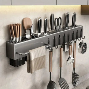 Organizador de Parede para Cozinha Aço Inox
