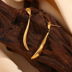 Brincos Gota de Ouro Elegante