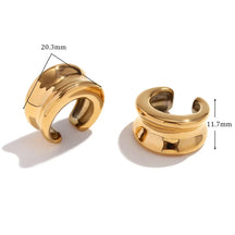 Brincos de Ouro 18K com Design Elegante