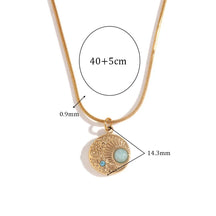 Colar Bússola com Zircônia e Céu Estrelado Banhado a Ouro