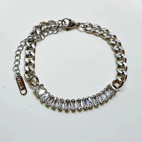 Pulseira Dourada Zircão Luxo Burnetts