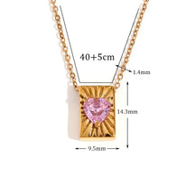 Colar Coração de Zircônia Banhado a Ouro 18K