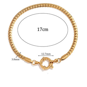 Pulseira Burnetts Joias Banhada a Ouro 18K