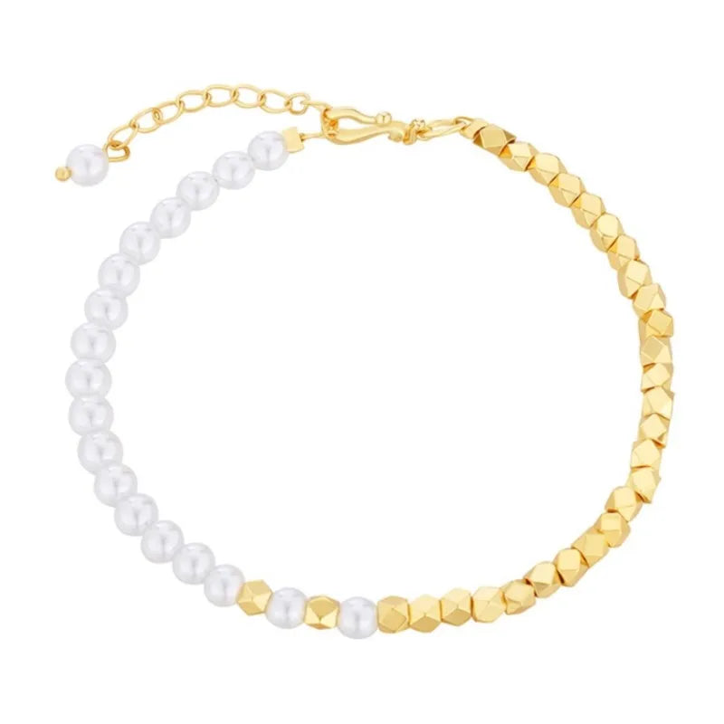 Pulseira Elegante de Pérolas Barrocas - Loja Burnetts