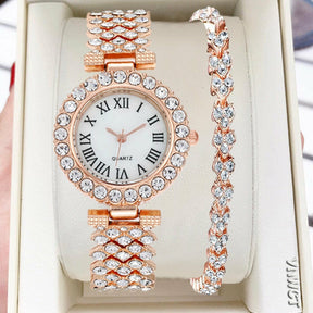 Relógio Pulseira Aço Strass