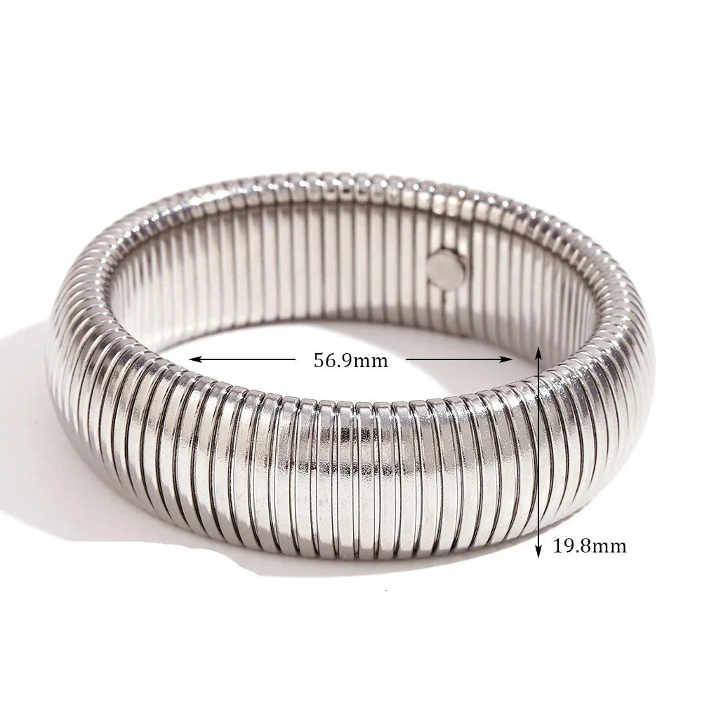 Pulseira Chunky Burnetts Banhada a Ouro e Prata