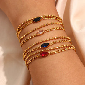 Pulseira Elegância Marquês Zircônia Burnetts Joias
