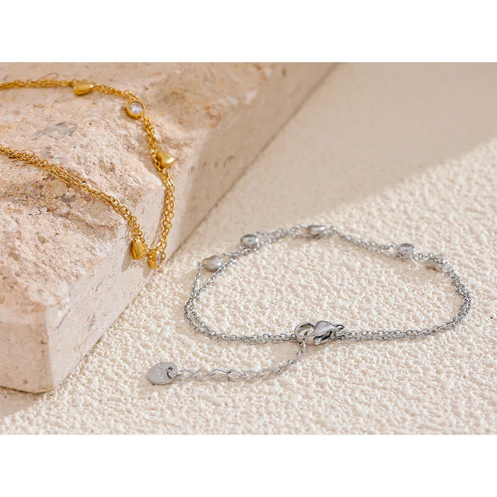Pulseira Dupla Burnetts Joias: Elegância e Charme