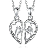 Best-selling fashion 925 silver classic love pendant suitable for lovers sisters personality female jewelry gifts two sets