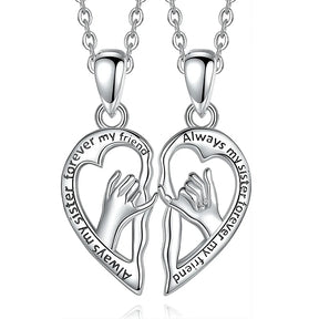 Best-selling fashion 925 silver classic love pendant suitable for lovers sisters personality female jewelry gifts two sets