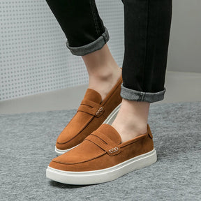 Sapato de Couro Casual Masculino