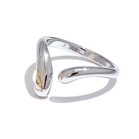 Anel Minimalista Ajustável em Aço Inoxidável 18K