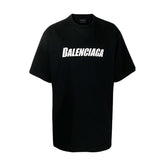 Camiseta Balenciaga Cracked Logo Distressed