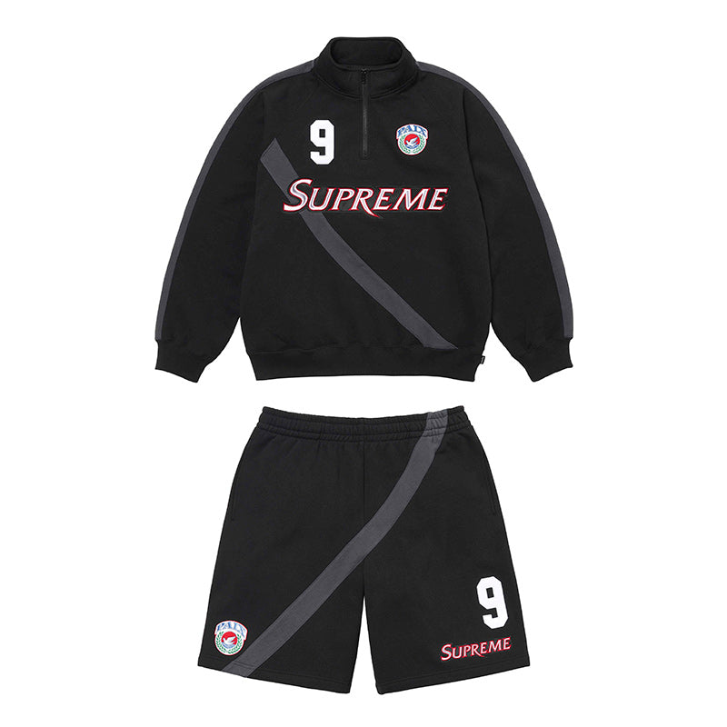 Conjunto Supreme Equipe Half Zip Preto