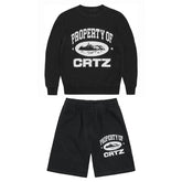 Conjunto Corteiz Shorts Preto