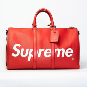 Bolsa Louis Vuitton x Supreme Keepall Bandouliere