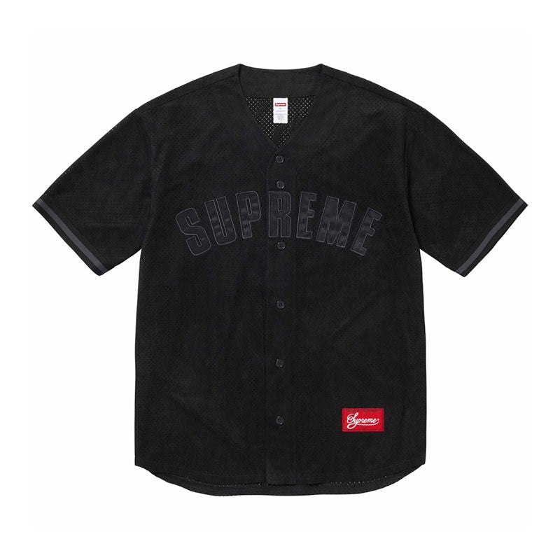 Camiseta Supreme Ultrasuede Mesh Baseball Preto