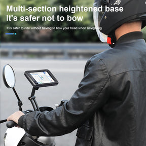 Suporte universal para celular para motocicleta, à prova d'água, gps, rotação 360 °, ajustável, para motocicleta