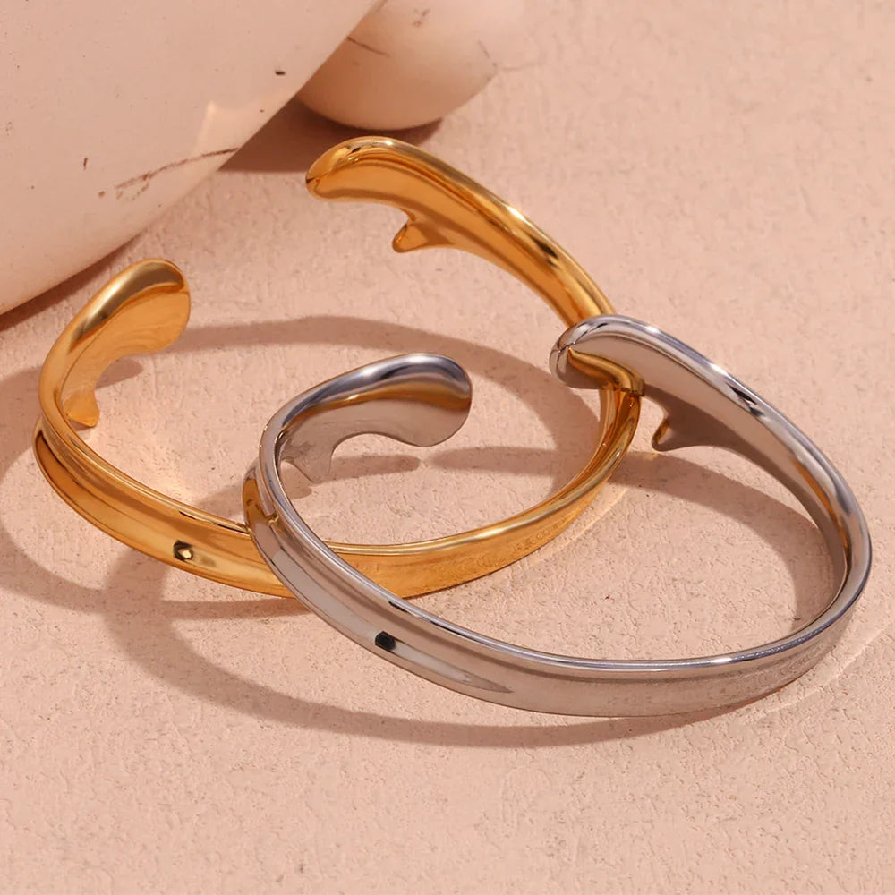 Pulseira Elegante Banhada a Ouro 18K para Mulheres