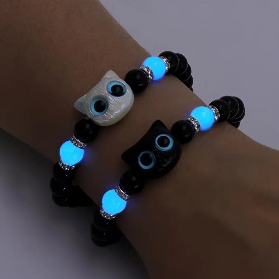 Pulseira Gatinhos que brilha no escuro
