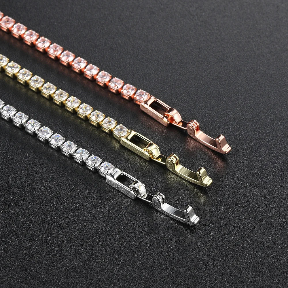Pulseira de Tênis Multicolorida com Zircônia 2.5mm
