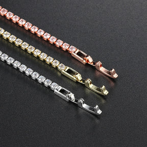 Pulseira de Tênis Multicolorida com Zircônia 2.5mm