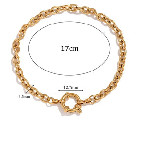 Pulseira Burnetts Joias Banhada a Ouro 18K