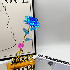 Rosa Galáxia Banhada a Ouro