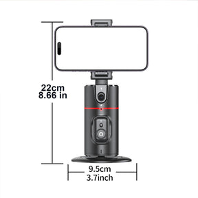 Suporte de telefone com rotação automática de 360 graus, rastreamento facial, dobrável, operação por gestos para smartphone móvel, vlog, transmissão ao vivo