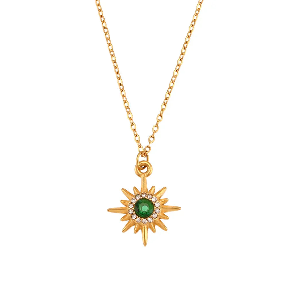 Colar Lucky Star com Zircônia e Pérola