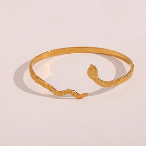Pulseira Cobra Dourada Ajustável Burnetts