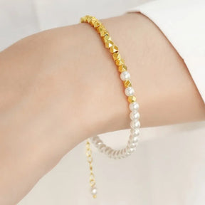 Pulseira Elegante de Pérolas Barrocas - Loja Burnetts