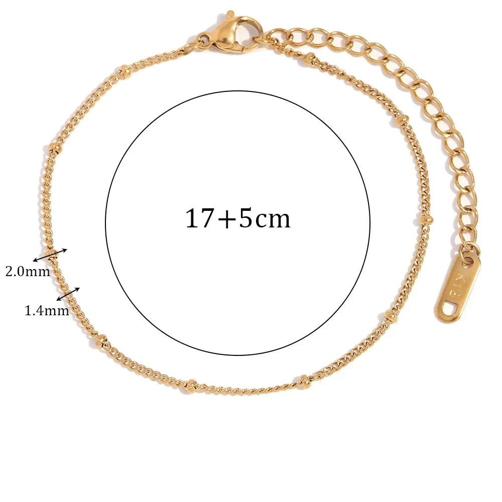 Pulseira Figaro Banhada a Ouro 18K Burnetts Joias