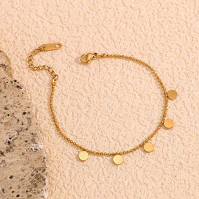 Pulseira Minimalista de Zircônia e Ouro