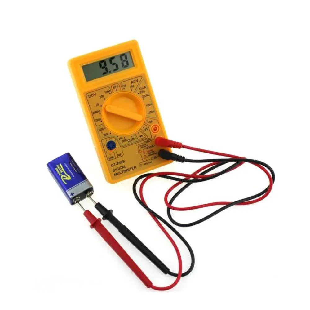Multímetro Digital DT-830 DCV DCA com Bateria de 9V